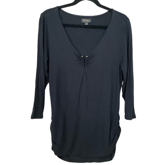Thalia & Sodi Black Women's Top Size Large - Picture 1 of 7